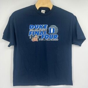 NWT‎ Y2K Duke Blue Devils 2006 NCAA Womens Final Four T-Shirt Navy Blue XXL